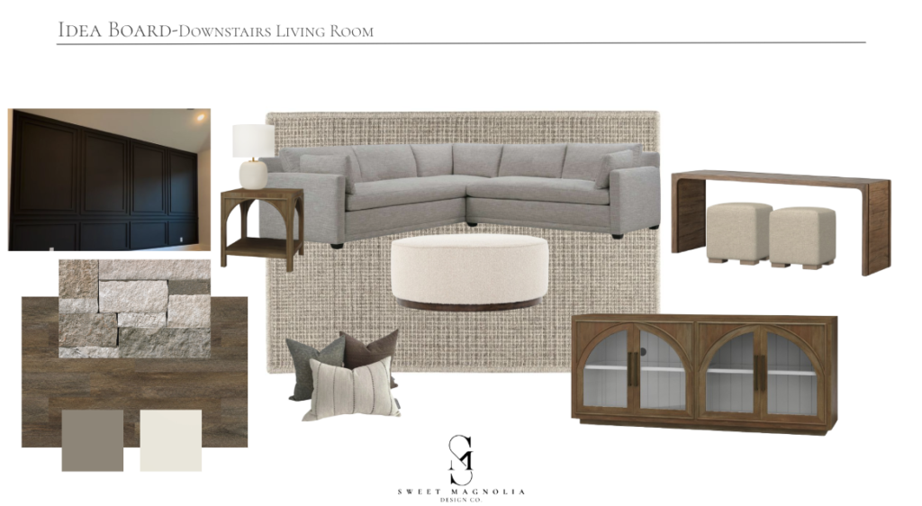 A layout of a design for a couple looking to design their house
